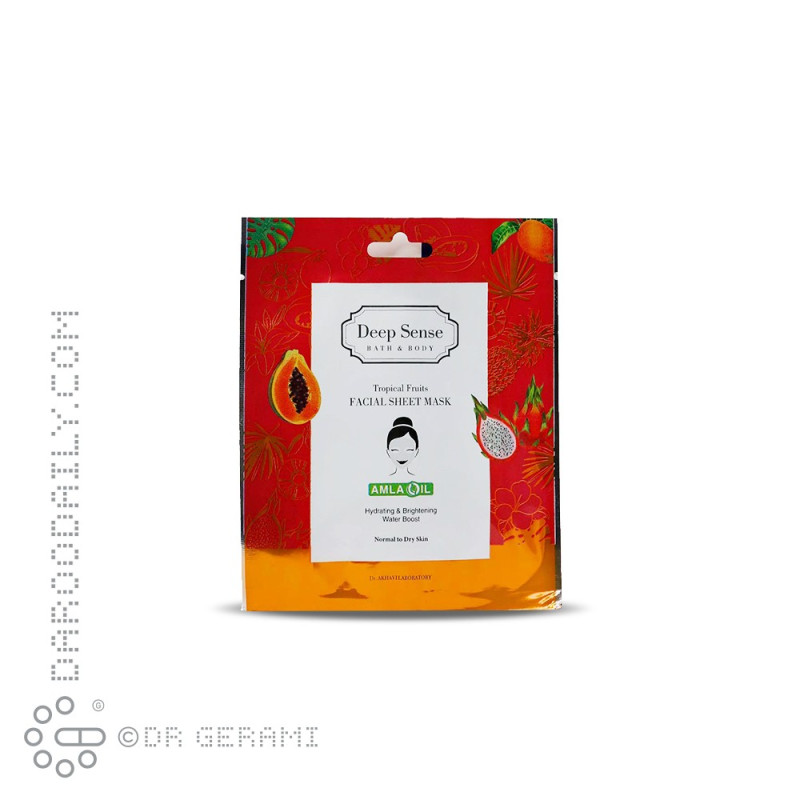 ماسک صورت نقابی تروپیکال پوست خشک دیپ سنس 25 میلی لیتری