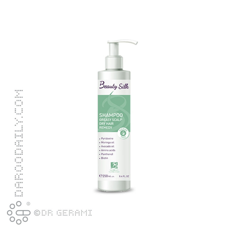 شامپو کف سر چرب و موی خشک بیوتی سیلک 250 میلی لیتری
