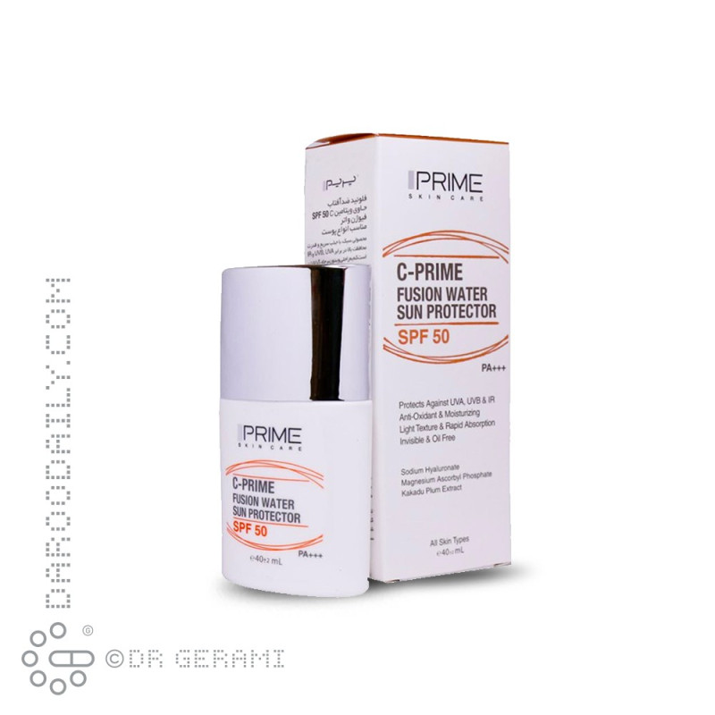 فلوئید ضد آفتاب ویتامین C مدل Fusion Water با SPF50 پریم 40 میلی لیتری