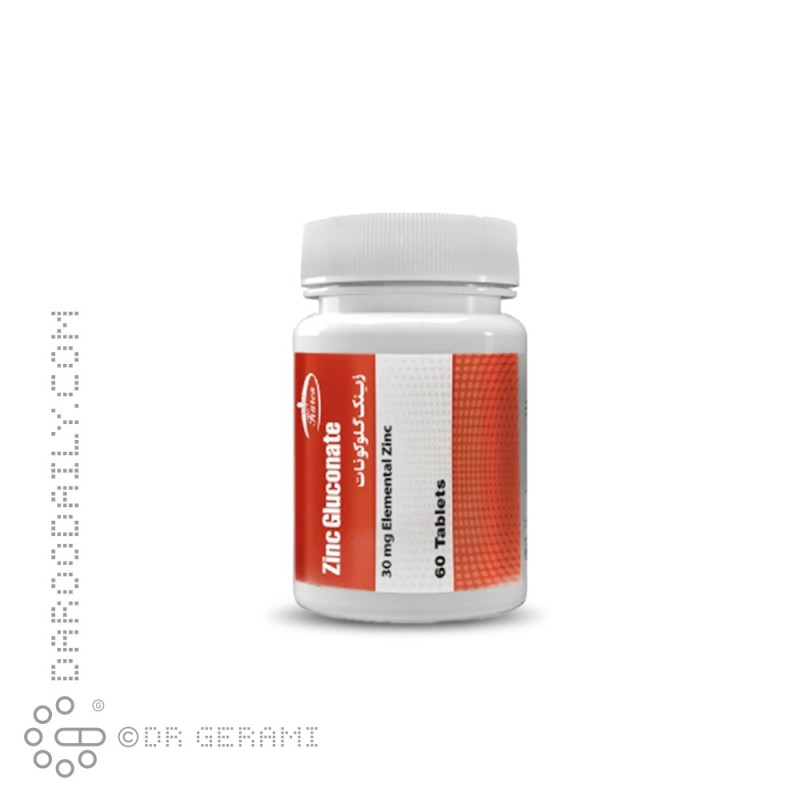 قرص زینک گلوکونات 30 میلی گرمی کارن 60 عددی