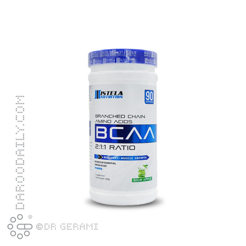 پودر بی سی ای ای 2:1:1 با طعم سیب ترش استلا نوتریشن 450 گرمی