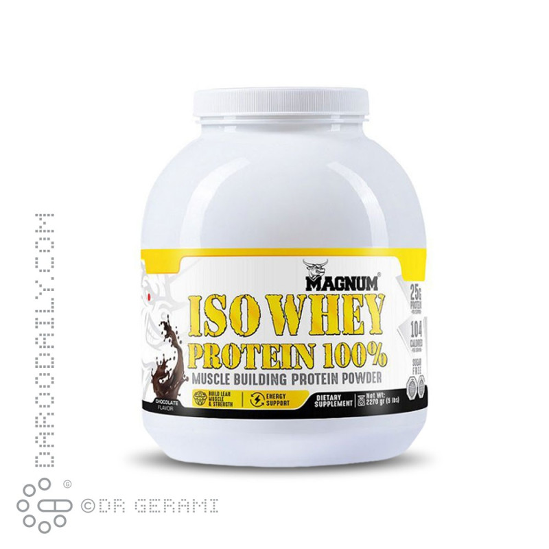 پودر ایزو پروتئین وی 100 درصد شکلاتی مگنوم 2270 گرمی