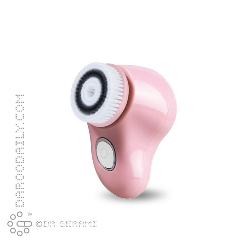 فیس براش چرخشی رنگ صورتی مدل F600 طرح دو براش اورکلین کیوت اسکین