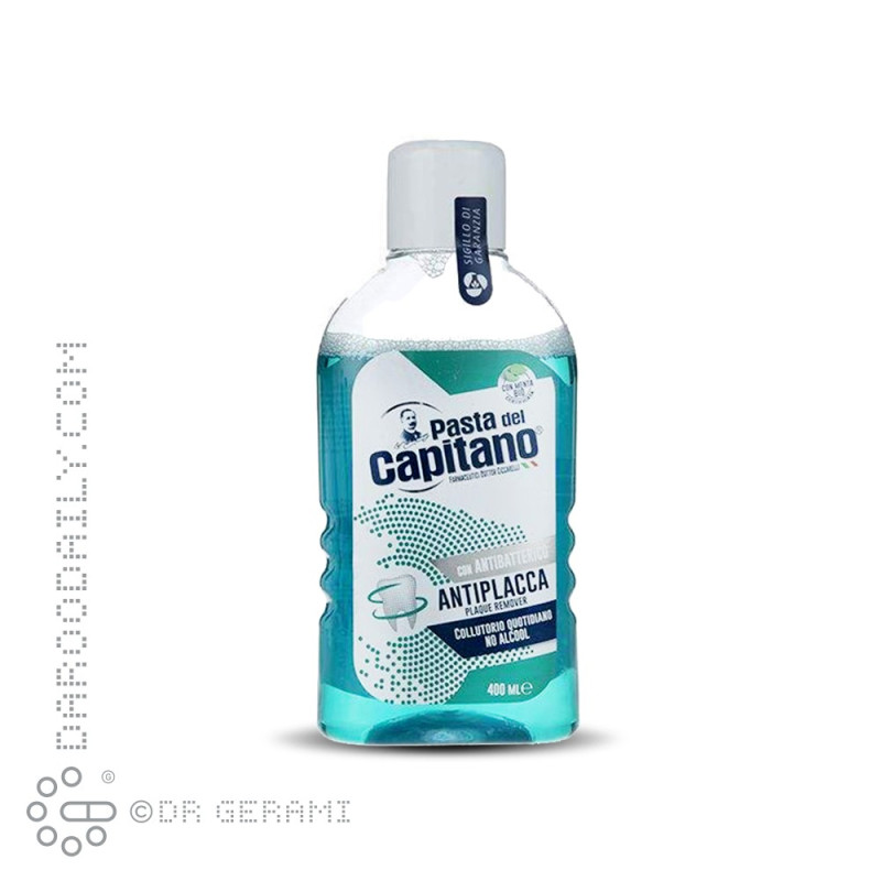 دهانشویه ضد جرم و پلاک پاستا دل کاپیتانو 400 میلی لیتری