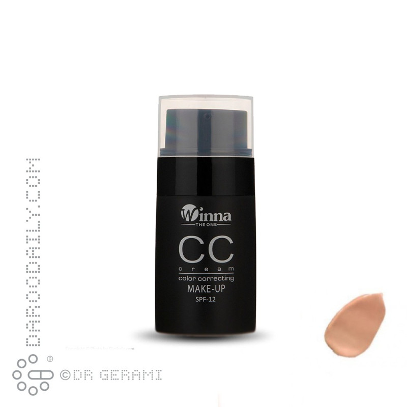 سی سی کرم پودر بژ متوسط SPF12 وینا شماره 102