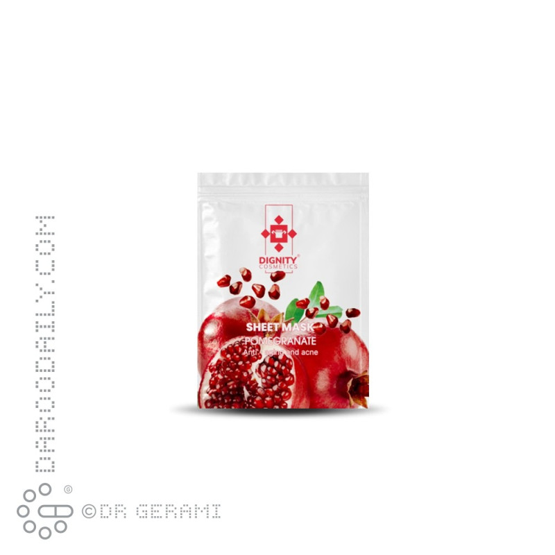 ماسک ورقه ای صورت حاوی انار دیگنیتی 25 گرمی