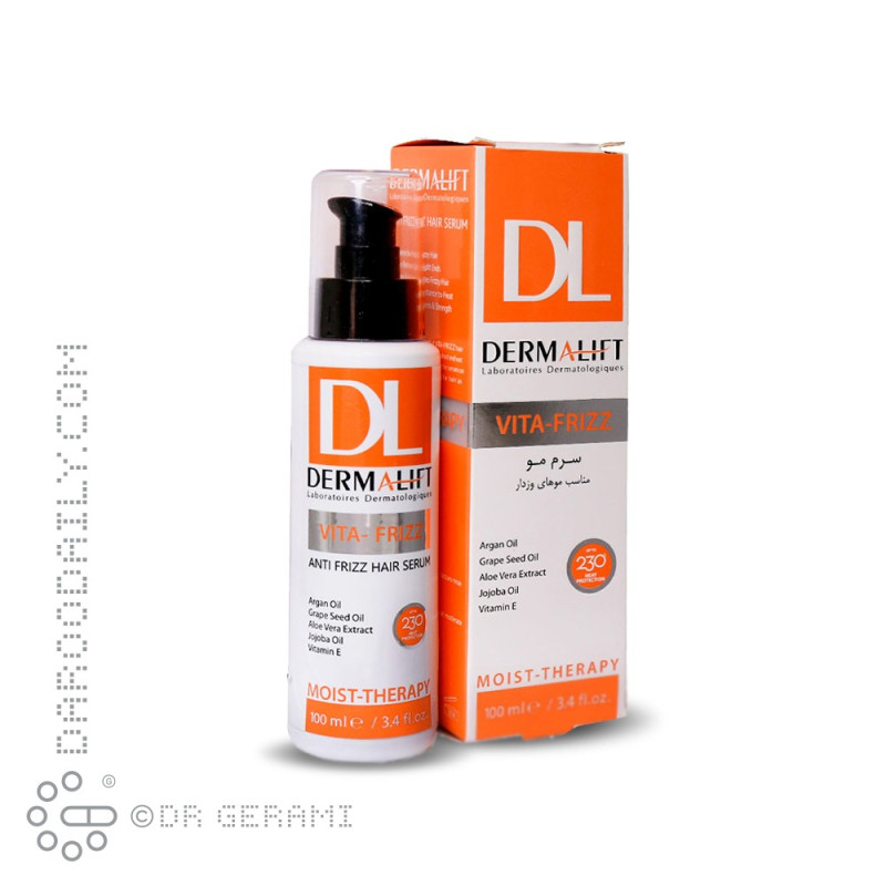 سرم موهای وزدار مدل Vita Frizz درمالیفت 100 میلی لیتری