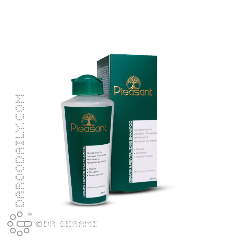 شامپو بازسازی کننده موهای آسیب دیده حاوی کراتین پلزنت 200 میلی لیتری