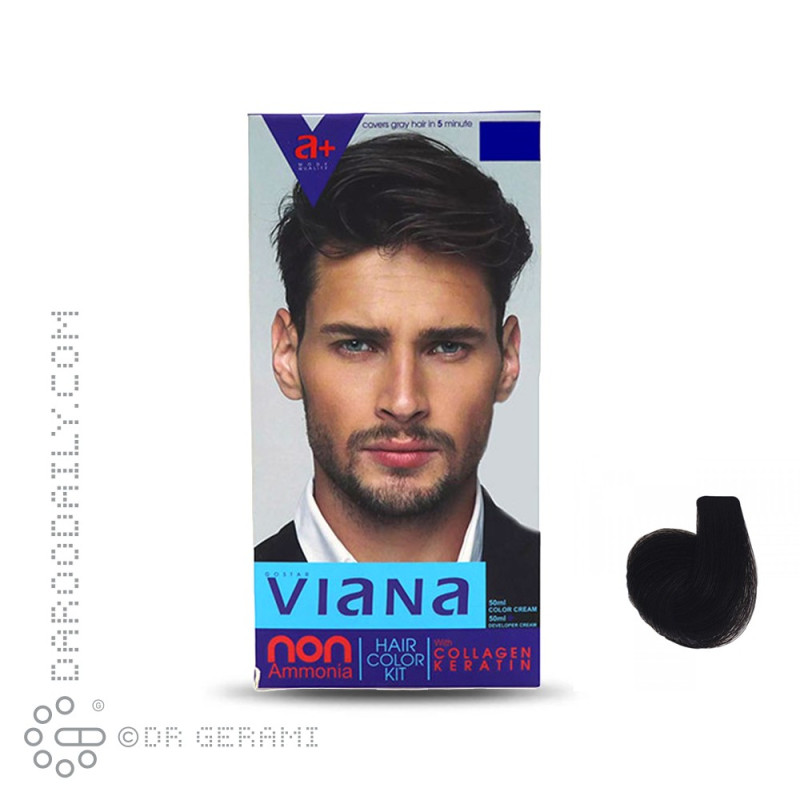 کیت رنگ مو مشکی آقایان ویانا شماره 2.1
