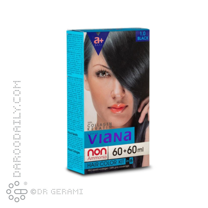 کیت رنگ مو مشکی سری طبیعی ویانا شماره 1.0