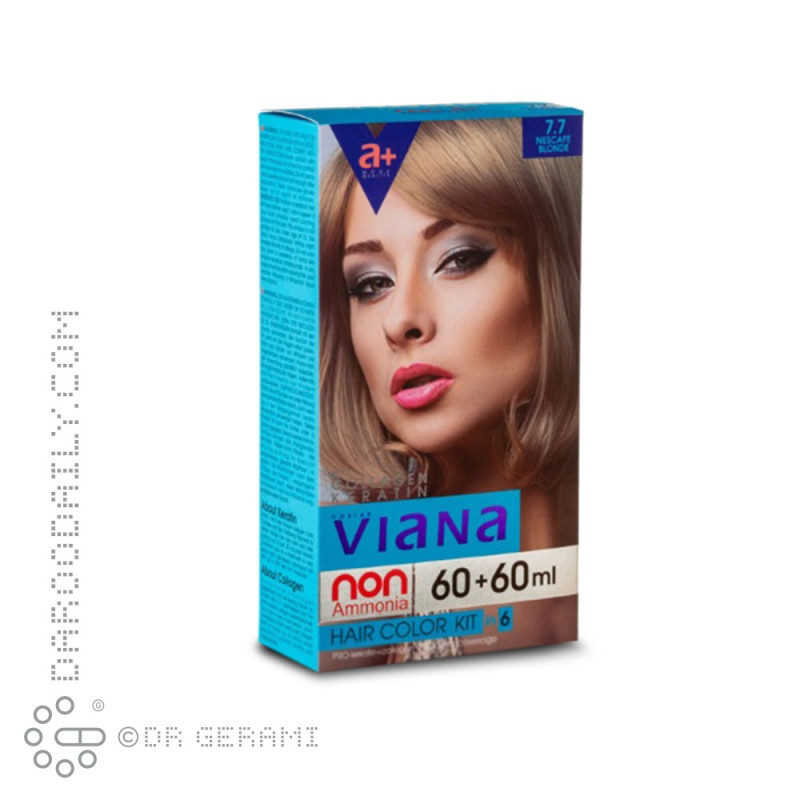 کیت رنگ مو بلوند نسکافه ای ویانا شماره 7.7