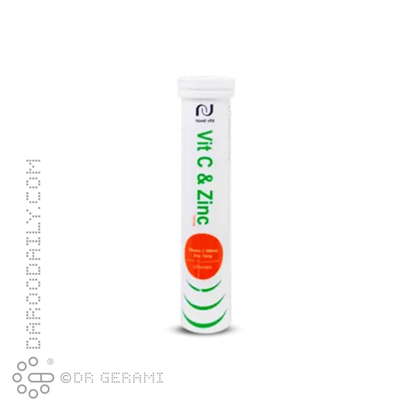 قرص جوشان ویتامین C و زینک نوول ویتا فخر دارو 20 عددی