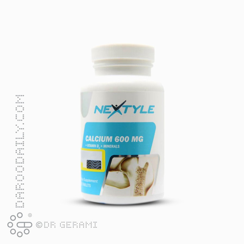 قرص کلسیم 600 میلی گرمی و ویتامین D نکستایل 60 عددی