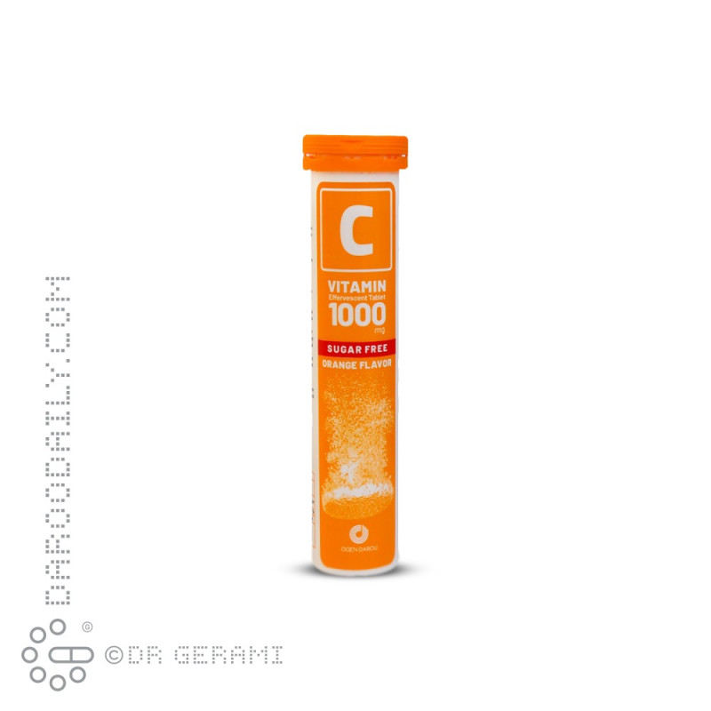 قرص جوشان 1000 میلی گرمی ویتامین C پرتقالی اوژن دارو 20 عددی