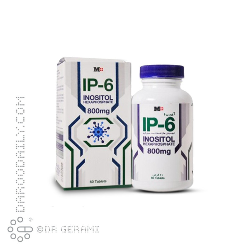 قرص آی پی 6 اینوسیتول هگزا فسفات 800 میلی گرمی ام پلاس 60 عددی