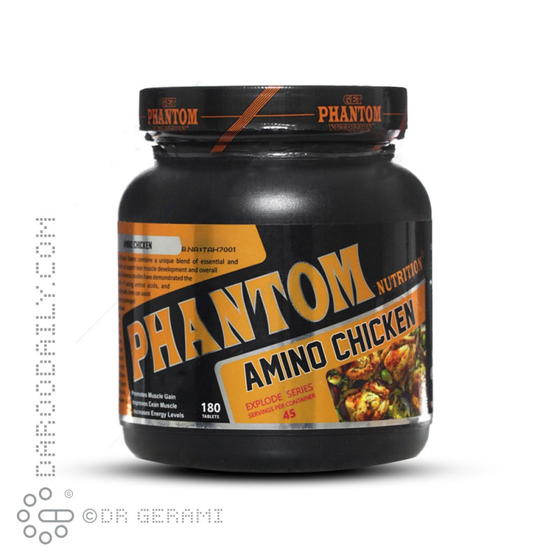 قرص آمینو چیکن فانتوم نوتریشن 180 عددی