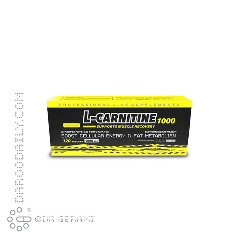 قرص ال کارنیتین 1000 میلی گرمی ژن استار 120 عددی