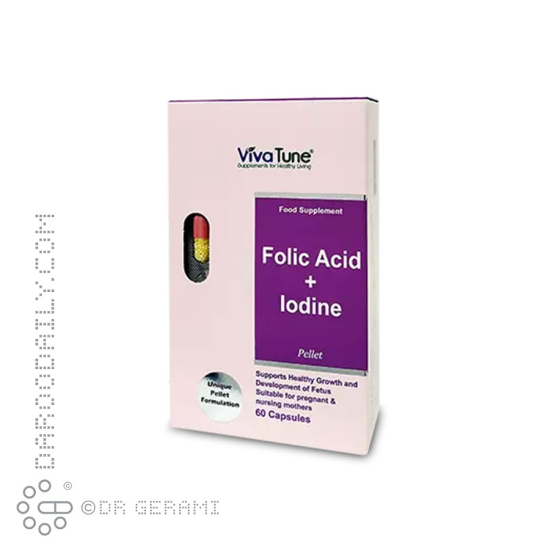 کپسول پلت اسید فولیک و ید ویواتیون 60 عددی