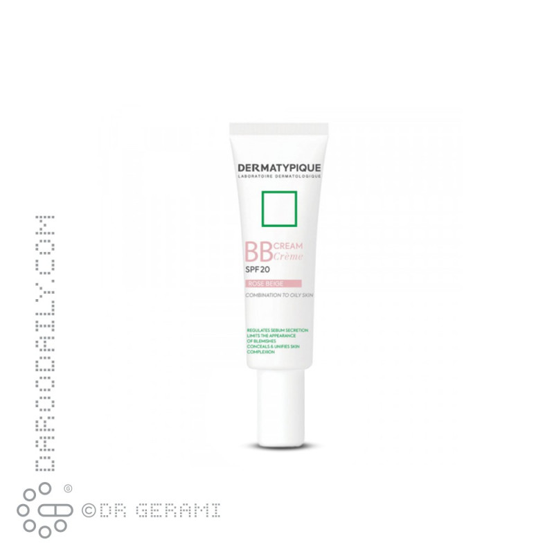 بی بی کرم رز بژ پوست چرب SPF20 درماتیپیک 30 میلی لیتری