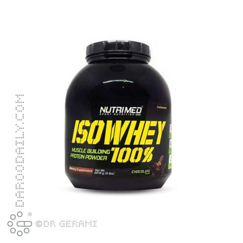 پودر پروتئین ایزو وی ۱۰۰ درصد شکلاتی نوتریمد ۲۲۷۰ گرمی
