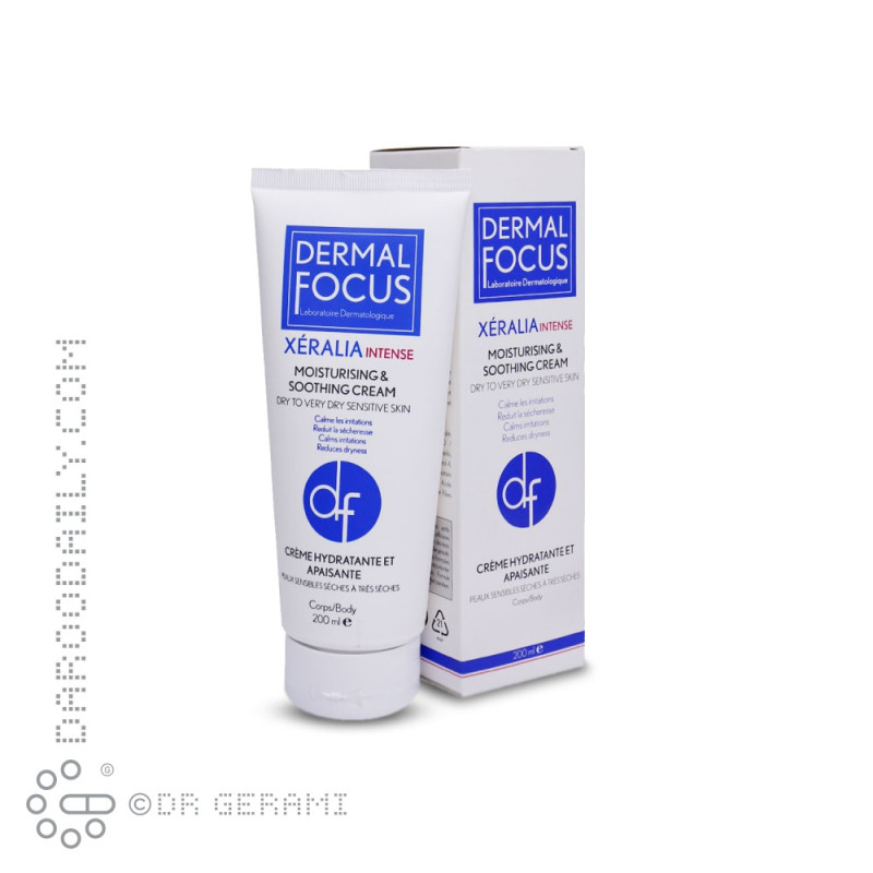 کرم مرطوب کننده پوست خشک بدن مدل Xeralia Intense درمال فوکوس 200 میلی لیتری
