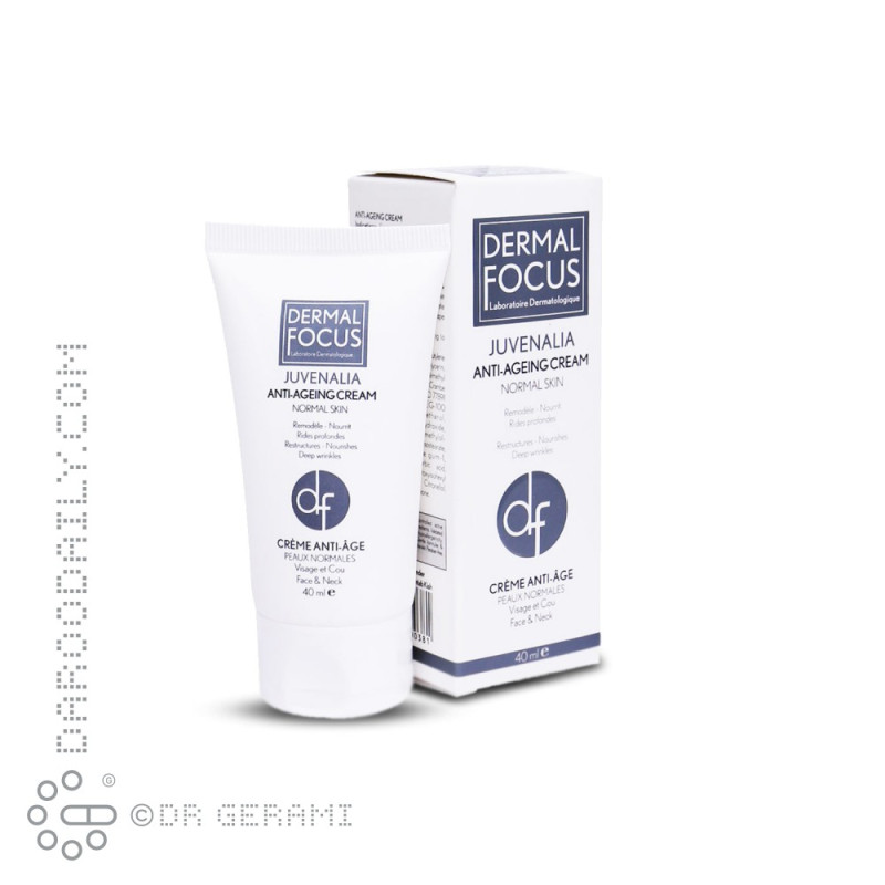 کرم ضد چروک پوست معمولی مدل Juvenalia درمال فوکوس 40 میلی لیتری
