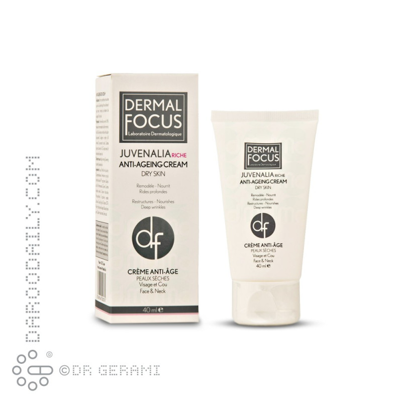 کرم ضد چروک پوست خشک مدل Juvenalia Riche درمال فوکوس 40 میلی لیتری