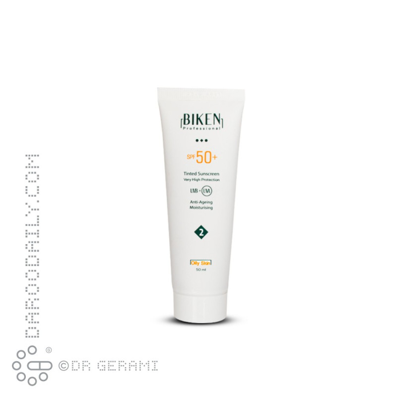 کرم ضد آفتاب رنگی پوست چرب SPF50 بیکن شماره 2