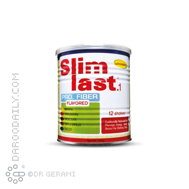 پودر اسلیم لست 1 با طعم توت فرنگی کارن 300 گرمی