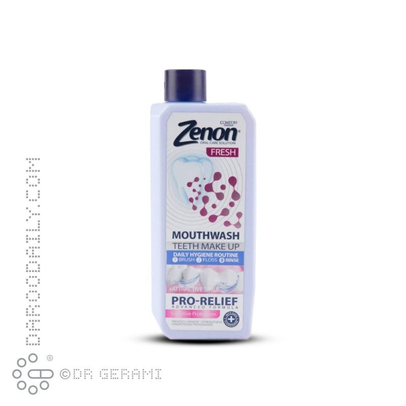 دهانشویه دندان حساس مدل Pro Relift زنون کامان 400 میلی لیتری
