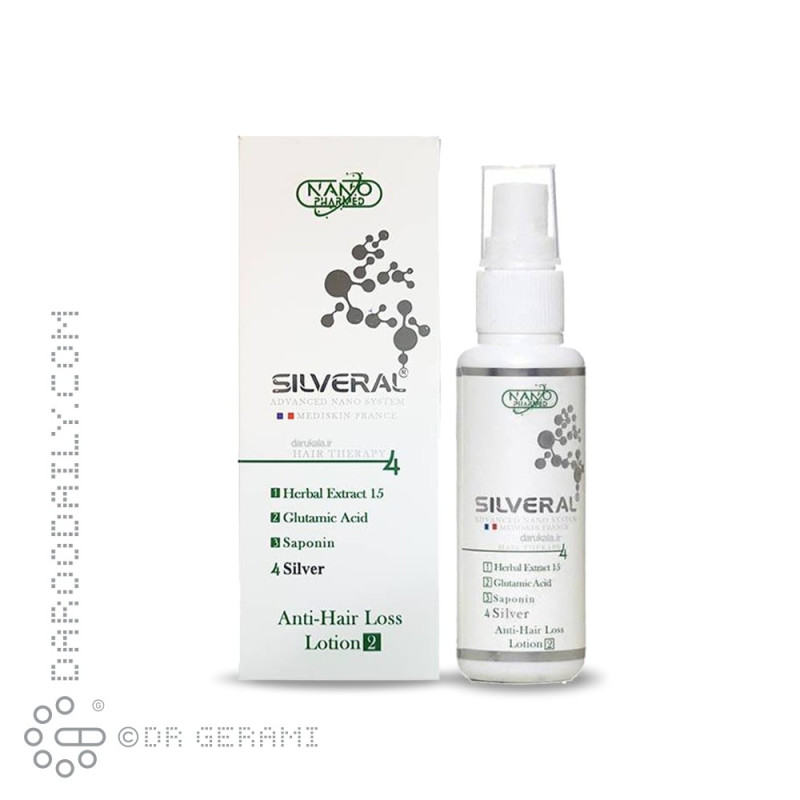 لوسیون ضد ریزش و محرک رویش مو گیاهی سیلورال 60 میلی لیتری