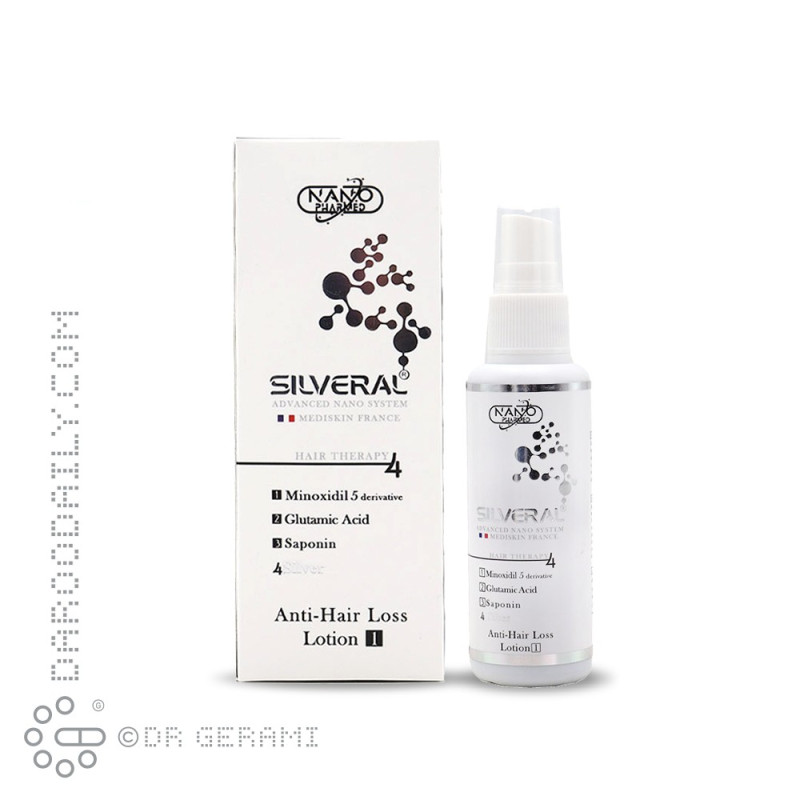 لوسیون ضد ریزش و محرک رویش مو ماینوکسیدیل ۵ درصد سیلورال ۶۰ میلی لیتری