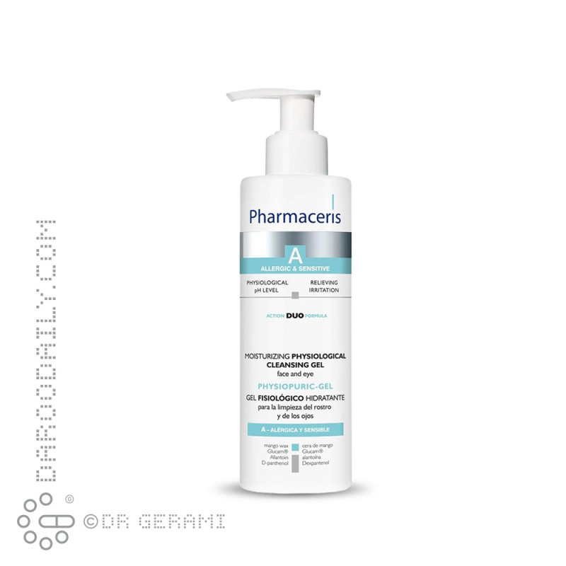 ژل پاک کننده و مرطوب کننده صورت و دور چشم مدل Physiological فارماسریز 190 میلی لیتری