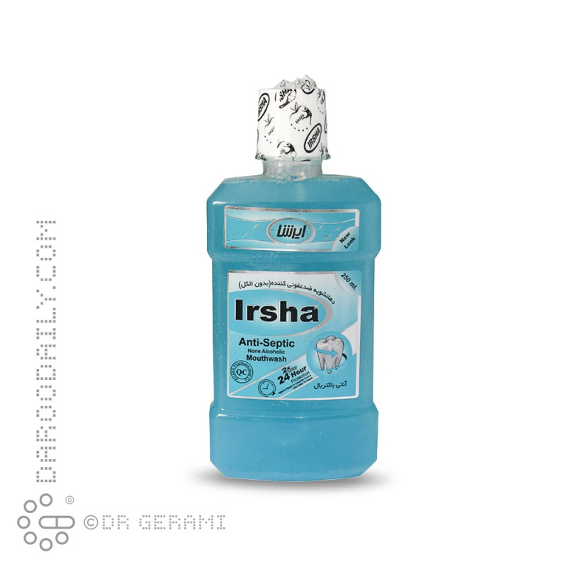 دهانشویه ضد عفونی کننده بدون الکل مدل Anti Septic ایرشا 250 میلی لیتری