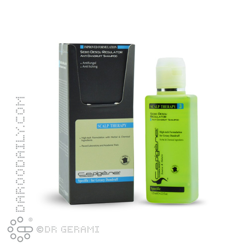 شامپو ضد شوره موهای چرب سپیژن 125 میلی لیتری