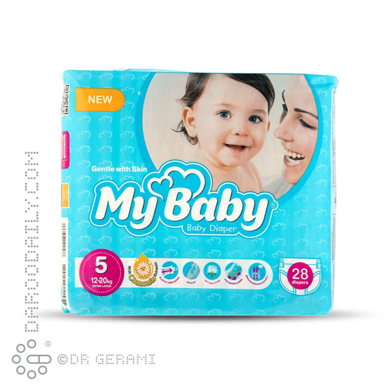 پوشک کامل کودک مای بیبی سایز 5 بسته 28 عددی