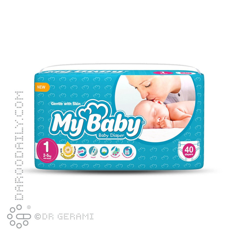 پوشک کامل کودک مای بیبی سایز 1 بسته 40 عددی