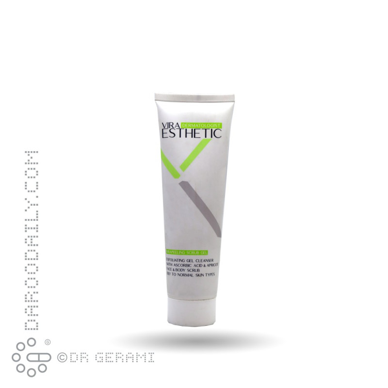 ژل اسکراب پوست چرب و نرمال صورت و بدن ویرا استتیک ۱۵۰ میلی لیتری
