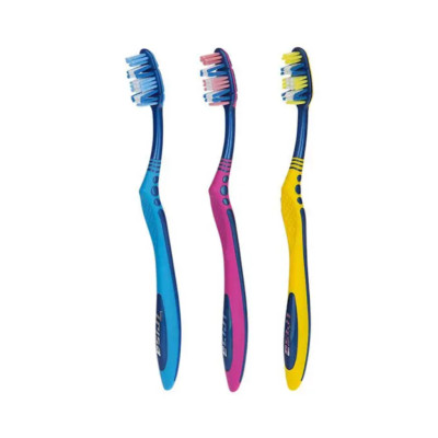 مسواک بزرگسال با برس نرم ۳ در ۱ مدل Dentosan فوکس