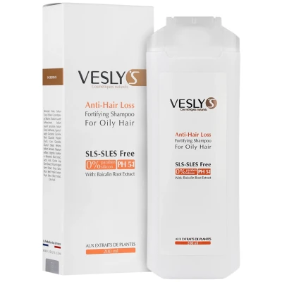 شامپو وسلیز ضد ریزش و تقویت کننده مو 200 میلی‌لیتر