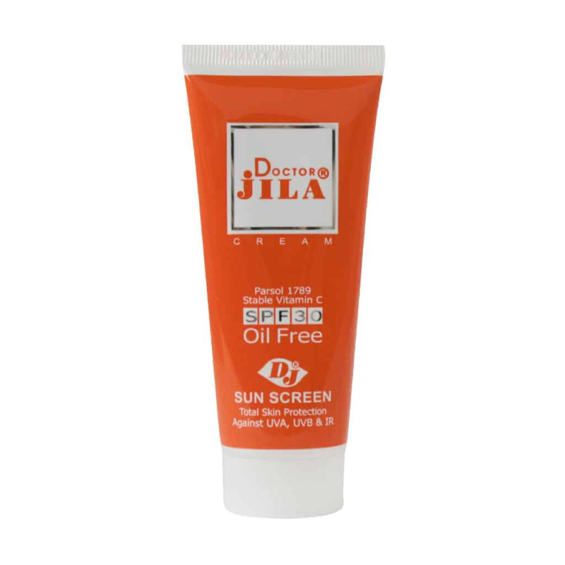 كرم ضد آفتاب رنگی پوست چرب فاقد چربی SPF30 دکتر ژیلا 65 گرمی