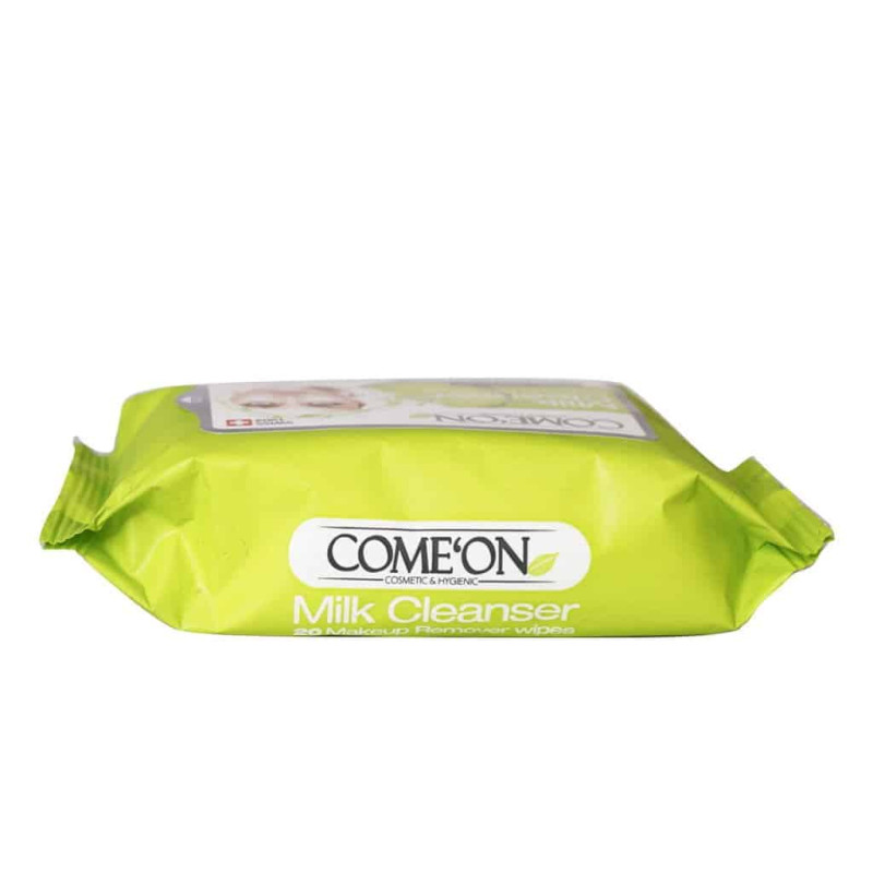 دستمال مرطوب شیر پاک کن آرایشی کامان 20 عددی