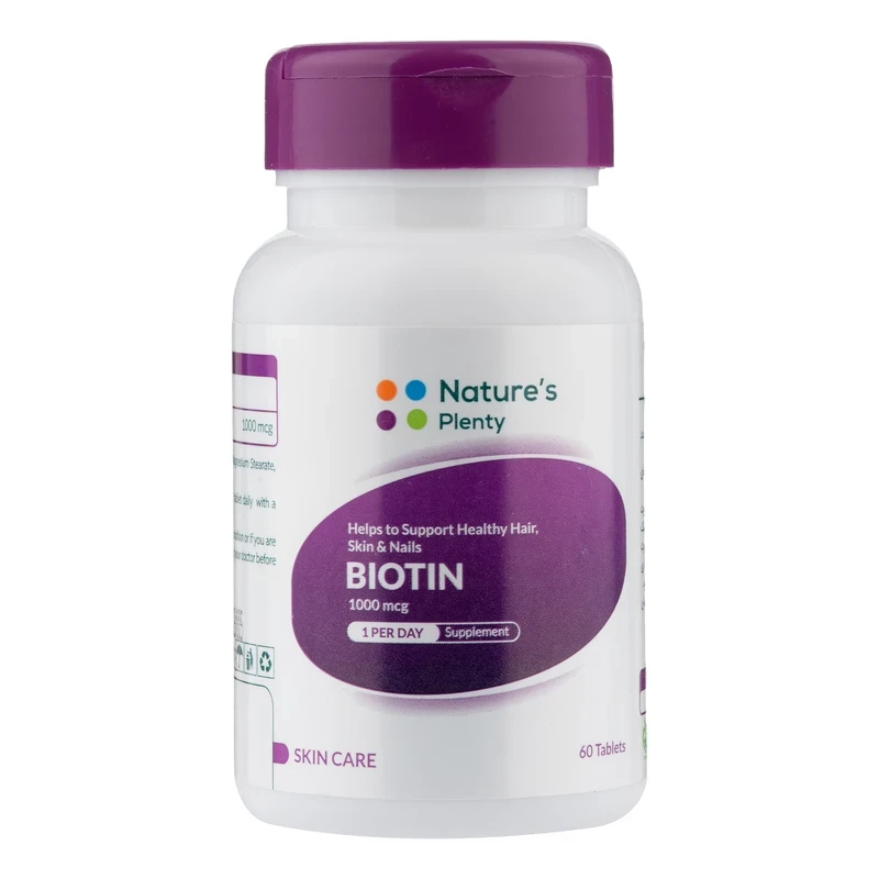 قرص بیوتین 1000 میلی‌گرم نیچرز پلنتی 60 عددی
