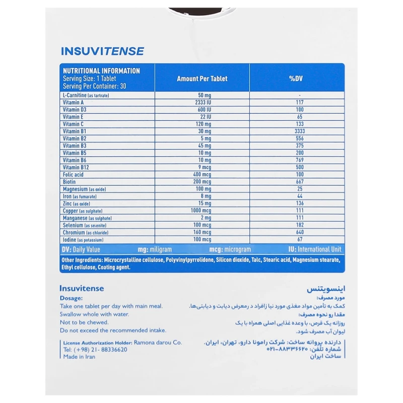 قرص اينسویتنس رامونا 30 عددی