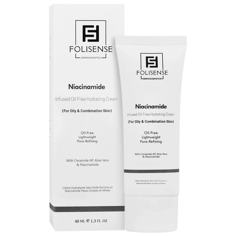 کرم آبرسان پوست‌های چرب فولی سنس حاوی نیاسینامید 40 میلی‌لیتر