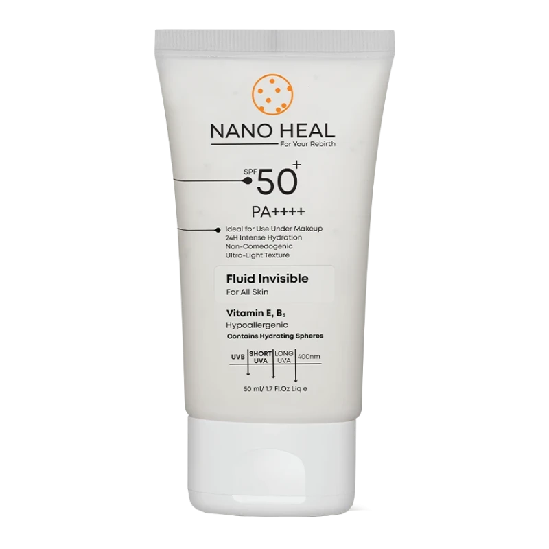 فلوئید ضد آفتاب نانوهیل SPF 50 برای انواع پوست