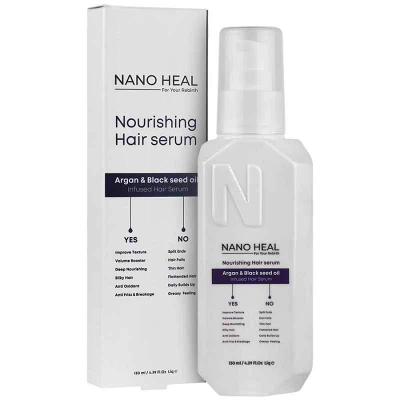 سرم مو نانوهیل حاوی روغن آرگان و سیاه دانه و ویتامین E