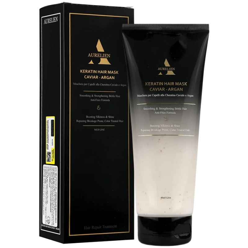 ماسک کراتینه مو اورلین حاوی روغن آرگان و خاویار 200 میلی‌لیتر