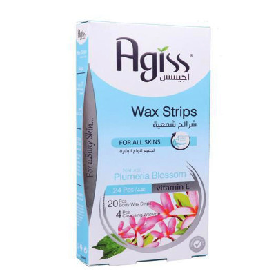 نوار موم بدن انواع پوست آگیس 24 عددی