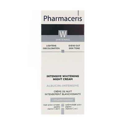 کرم شب روشن کننده و ضد لک مدل Albucin Intensive فارماسریز 30 میلی لیتری